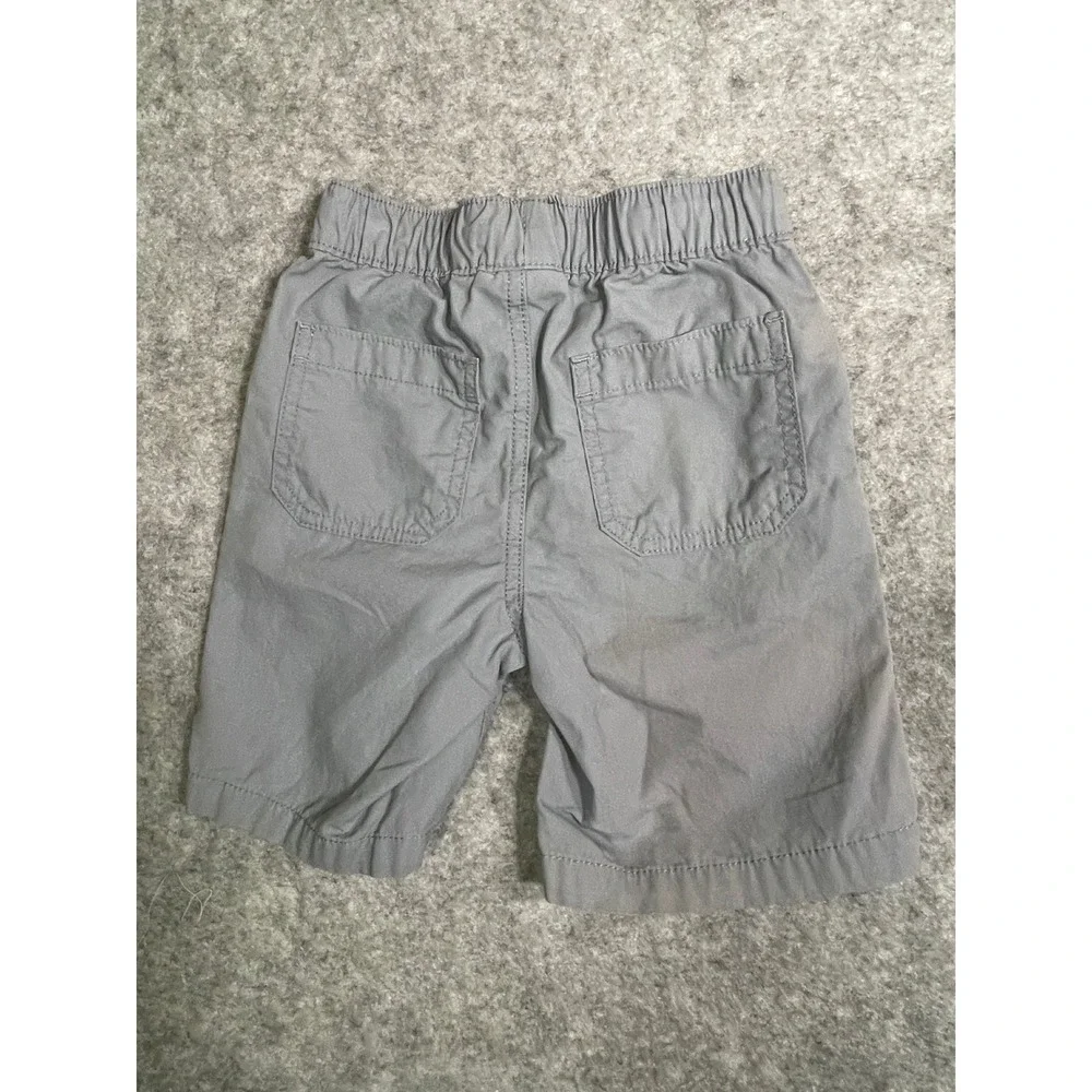 The Childrens Place Boys Gray Chino Shorts Pull On Elastic Waist Size 4T